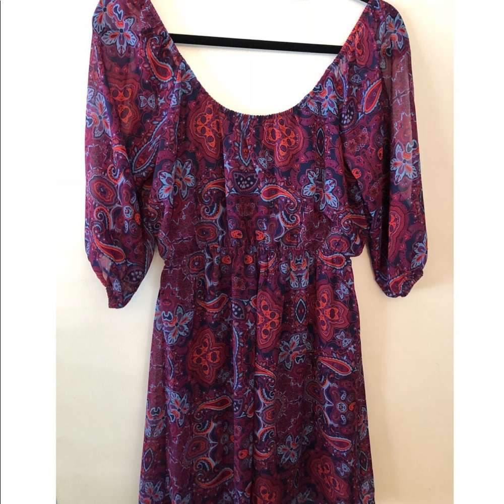 Semi- long sleeve dress